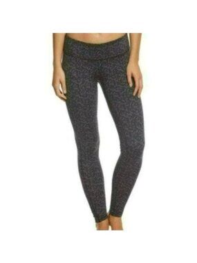 Prana Ashley Women's Small Gray Black Cross Stitch Mid Rise Activewear Leggings